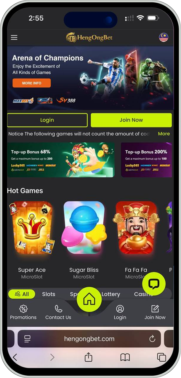 HENG ONG BET banner